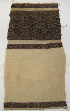 Chancay. <em>Textile Bottom Border Section</em>, 1000-1476. Cotton, 11 x 5 in. (27.9 x 12.7 cm). Brooklyn Museum, Gift of Victor P. Nunez, 2004.53.15. Creative Commons-BY (Photo: , CUR.2004.53.15.jpg)