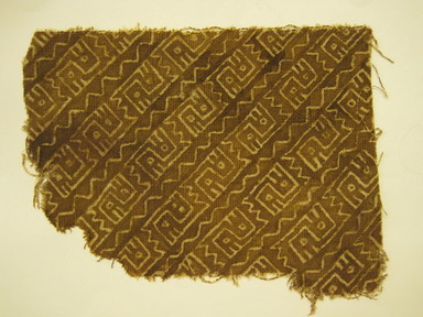 Chancay. <em>Painted Textile Fragment</em>, 1000-1476. Cotton, pigment, 5 1/2 x 7 1/2 in. (14 x 19.1 cm). Brooklyn Museum, Gift of Victor P. Nunez, 2004.53.24. Creative Commons-BY (Photo: , CUR.2004.53.24.jpg)
