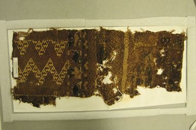 Chancay. <em>Textile Fragment</em>, 1000-1476. Cotton, camelid fiber, 7 1/2 × 17 in. (19.1 × 43.2 cm). Brooklyn Museum, Gift of Victor P. Nunez, 2004.53.3. Creative Commons-BY (Photo: , CUR.2004.53.3.jpg)