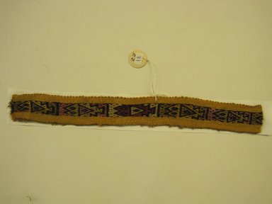 Chancay. <em>Border of a Garment</em>, 1000-1476. Camelid fiber, 13 x 1 1/2 in. (33 x 3.8 cm). Brooklyn Museum, Gift of Victor P. Nunez, 2004.53.31. Creative Commons-BY (Photo: , CUR.2004.53.31_view01.jpg)