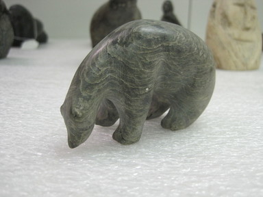 Inuit. <em>Walrus</em>, 1950-1980. Soapstone, ivory, 2 1/4 x 1 3/4 x 4 in. (5.7 x 4.4 x 10.2 cm). Brooklyn Museum, Hilda and Al Schein Collection, 2004.79.13. Creative Commons-BY (Photo: , CUR.2004.79.13-1.jpg)