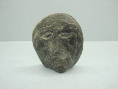 Inuit. <em>Miniature Stone Head in Relief</em>, 1950-1980. Soapstone, 4 x 2 x 1 in. (10.2 x 5.1 x 2.5 cm). Brooklyn Museum, Hilda and Al Schein Collection, 2004.79.4. Creative Commons-BY (Photo: Brooklyn Museum, CUR.2004.79.4.jpg)