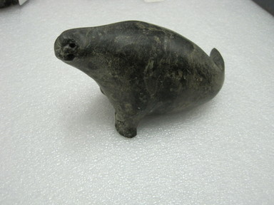 Inuit. <em>Walrus</em>, 1950-1980. Soapstone, 3 1/2 x 2 1/2 x 6 in. (8.9 x 6.4 x 15.2 cm). Brooklyn Museum, Hilda and Al Schein Collection, 2004.79.6. Creative Commons-BY (Photo: , CUR.2004.79.6.jpg)