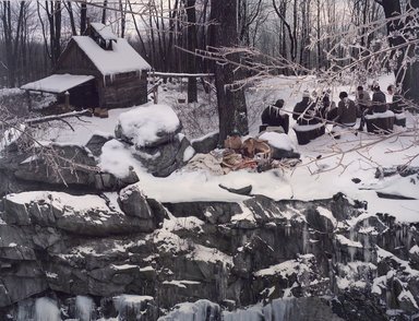 Anthony Goicolea (American, born 1971). <em>Ice Storm</em>, 2005. Chromogenic print, 71 × 92 in. (180.3 × 233.7 cm). Brooklyn Museum, Bequest of Mrs. Carl L. Selden, by exchange and Dick S. Ramsay Fund, 2005.19. © artist or artist's estate (Photo: Photograph courtesy of the artist and Postmasters Gallery, CUR.2005.19_Postmasters_Gallery_photo.jpg)