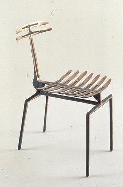 Terence Main (American, born 1954). <em>"Nymph" Chair</em>, 1992. Bronze, 32 x 19 x 17 in. (81.3 x 48.3 x 43.2 cm). Brooklyn Museum, Gift of Judith and Steven Gluckstern, 2005.5. Creative Commons-BY (Photo: Brooklyn Museum, CUR.2005.5.jpg)