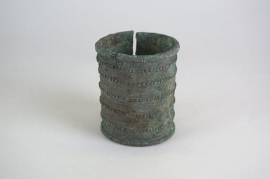  <em>Bracelet</em>. Bronze, 3 3/4 x 3 1/8 in. (9.5 x 8 cm). Brooklyn Museum, Gift of Dr. Werner Muensterberger and Michael Ward, 2006.66.19. Creative Commons-BY (Photo: Brooklyn Museum, CUR.2006.66.19_PS5.jpg)