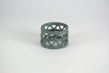  <em>Bracelet</em>. Copper alloy, 1 15/16 x 2 9/16 in. (5 x 6.5 cm). Brooklyn Museum, Gift of Dr. Werner Muensterberger and Michael Ward, 2006.66.23. Creative Commons-BY (Photo: Brooklyn Museum, CUR.2006.66.23_PS5.jpg)