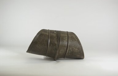 Ekonda. <em>Leg Piece (Ankle Bracelet)</em>, 19th century. Copper alloy, 5 5/16 x 10 5/8 in. (13.5 x 27 cm). Brooklyn Museum, Gift of Dr. Werner Muensterberger and Michael Ward, 2006.66.9. Creative Commons-BY (Photo: Brooklyn Museum, CUR.2006.66.9_PS5.jpg)