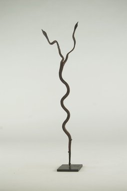 Lobi. <em>Snake</em>. Iron, 13 3/8 x 3 1/8 x 2 3/16 in. (34 x 8 x 5.5 cm). Brooklyn Museum, Gift of Michael Ward, 2006.67.17. Creative Commons-BY (Photo: Brooklyn Museum, CUR.2006.67.17_PS5.jpg)