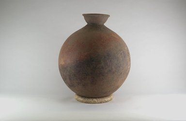 Bura. <em>Storage Vessel</em>. Terracotta, 14 1/2 x 12 1/2 in. (36.8 x 31.8 cm). Brooklyn Museum, Gift of Drs. John I. and Nicole Dintenfass, 2006.78.4. Creative Commons-BY (Photo: Brooklyn Museum, CUR.2006.78.4_PS5.jpg)