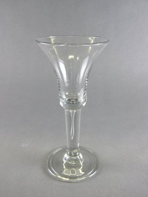  <em>Drinking Vessel</em>, ca. 1740. Colorless lead glass, Height: 7 3/4 (19.7 cm.). Brooklyn Museum, Gift of Wunsch Americana Foundation, Inc., 2006.81.3. Creative Commons-BY (Photo: Brooklyn Museum, CUR.2006.81.3.jpg)
