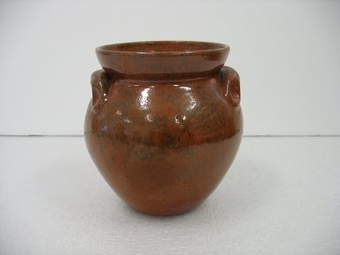 Jugtown Pottery (founded 1921). <em>Vase</em>, after 1921. Glazed earthenware, 6 1/2 x 6 in. (16.5 x 15.2 cm). Brooklyn Museum, Gift of Paul F. Walter, 2007.62.1. Creative Commons-BY (Photo: Brooklyn Museum, CUR.2007.62.1.jpg)