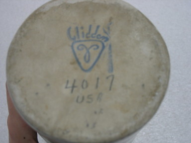 Glidden Pottery (1940-1957). <em>Vase, Sandstone Artware</em>, 1952-1957. Glazed earthenware, 15 1/4 x 4 1/8 in. (38.7 x 10.5 cm). Brooklyn Museum, Gift of Paul F. Walter, 2007.62.17. Creative Commons-BY (Photo: Brooklyn Museum, CUR.2007.62.17_mark.jpg)