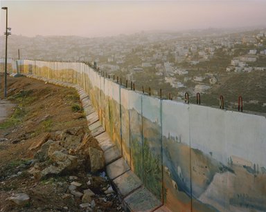Simon Norfolk (British, born Nigeria, 1963). <em>Israeli Sniper Wall</em>, 2007. Chromogenic print, 40 x 50 in. (101.6 x 127 cm). Brooklyn Museum, Emily Winthrop Miles Fund, 2007.63.2. © artist or artist's estate (Photo: Photograph courtesy of the artist and Bonnie Berubi Gallery, CUR.2007.63.2_Bonnie_Berubi_Gallery_photo.jpg)