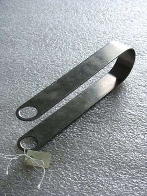 Dansk International Design Ltd. (founded 1954). <em>Ice Tongs</em>, ca. 1965. Stainless steel, 2 x 1 x 7 1/2 in. (5.1 x 2.5 x 19.1 cm). Brooklyn Museum, Gift of M. Christman Zulli in memory of John Stratton, 2009.54. Creative Commons-BY (Photo: Brooklyn Museum, CUR.2009.54.jpg)