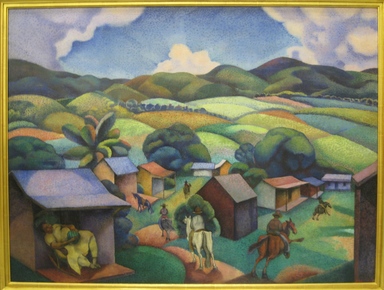 George Biddle (American, 1885–1973). <em>Cuban Landscape</em>, 1925. Oil on canvas, unframed: 30 x 40 in. (76.2 x 101.6 cm). Brooklyn Museum, Gift of Constance L. and Henry Christensen III, 2010.3.1. © artist or artist's estate (Photo: Brooklyn Museum, CUR.2010.3.1.jpg)