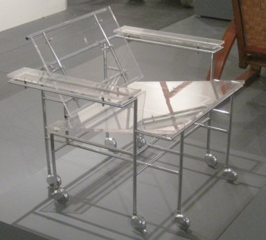 Paul Rudolph (American, 1918–1997). <em>Armchair</em>, Designed 1968. Chrome-plated steel, other metals, Lucite
, 26 x 31 x 29 in. (66 x 78.7 x 73.7 cm). Brooklyn Museum, Designated Purchase Fund, 2010.72. Creative Commons-BY (Photo: Brooklyn Museum, CUR.2010.72.jpg)