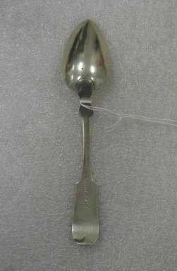 William Wise and Son. <em>Spoon</em>, 19th century. Silver, 7 x 1 1/2 x 1 in. (17.8 x 3.8 x 2.5 cm). Brooklyn Museum, Gift of William Lee Younger in memory of Joseph A. Henehan, 2010.77.21. Creative Commons-BY (Photo: Brooklyn Museum, CUR.2010.77.21_back.jpg)