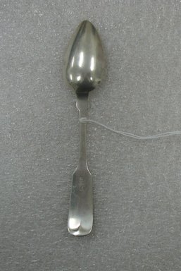  <em>Teaspoon</em>, 19th century. Silver, 6 x 1 1/8 x 1/2 in. (15.2 x 2.9 x 1.3 cm). Brooklyn Museum, Gift of William Lee Younger in memory of Joseph A. Henehan, 2010.77.22. Creative Commons-BY (Photo: Brooklyn Museum, CUR.2010.77.22_back.jpg)