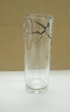 Jason Miller (American, born 1971). <em>Beautifully Broken Vase</em>, 2004. Colorless and colored glass, epoxy, 11 3/4 x 3 7/8 in. (29.8 x 9.8 cm). Brooklyn Museum, Gift of Jason Miller, 2011.16.18. Creative Commons-BY (Photo: Brooklyn Museum, CUR.2011.16.18.jpg)