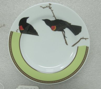 Jason Miller (American, born 1971). <em>Seconds Plate Small</em>, 2004. Glazed earthenware, 7/8 x 8 1/4 in. (2.2 x 21.0 cm). Brooklyn Museum, Gift of Jason Miller, 2011.16.2. Creative Commons-BY (Photo: Brooklyn Museum, CUR.2011.16.2.jpg)