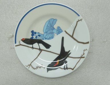 Jason Miller (American, born 1971). <em>Seconds Plate Small</em>, 2004. Glazed earthenware, 7/8 x 8 1/4 in. (2.2 x 21.0 cm). Brooklyn Museum, Gift of Jason Miller, 2011.16.5. Creative Commons-BY (Photo: Brooklyn Museum, CUR.2011.16.5.jpg)