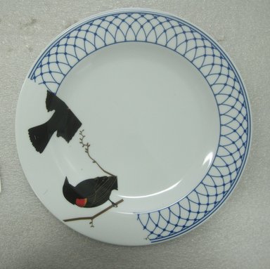 Jason Miller (American, born 1971). <em>Seconds Plate Large</em>, 2004. Glazed earthenware, 1 x 10 3/4 in. (2.5 x 27.3 cm). Brooklyn Museum, Gift of Jason Miller, 2011.16.8. Creative Commons-BY (Photo: Brooklyn Museum, CUR.2011.16.8.jpg)