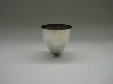 John Axel Prip (American, 1922-2009). <em>Glass</em>, ca. 1953. Silver, 2 1/4 x 2 1/4 in. (5.7 x 5.7 cm). Brooklyn Museum, Joseph F. McCrindle Collection, by exchange, 2012.56.2. Creative Commons-BY (Photo: Brooklyn Museum, CUR.2012.56.2.jpg)