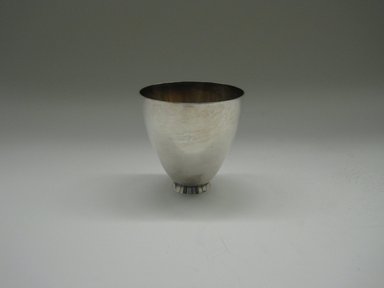 John Axel Prip (American, 1922–2009). <em>Glass</em>, ca. 1953. Silver, 2 1/4 x 2 1/4 in. (5.7 x 5.7 cm). Brooklyn Museum, Joseph F. McCrindle Collection, by exchange, 2012.56.2. Creative Commons-BY (Photo: Brooklyn Museum, CUR.2012.56.2.jpg)