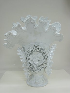 Ann Agee (American, born 1959). <em>Vase</em>, 2011. Porcelain, 15 5/8 x 11 3/4 x 7 1/2 in. (39.7 x 29.8 x 19.1 cm). Brooklyn Museum, Gift of Flavio Pompetti, 2013.16. © artist or artist's estate (Photo: Brooklyn Museum, CUR.2013.16_front.jpg)