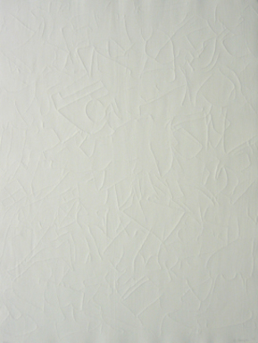 Orly Genger (American, born 1979). <em>Introduction</em>, 2004. Blind embossment from woodcut on paper, 30 x 22 in. (76.2 x 55.9 cm). Brooklyn Museum, Gift of Exit Art, 2013.30.3. © artist or artist's estate (Photo: Image courtesy of Exit Art, CUR.2013.30.3_Exit_Art_photo.jpg)