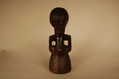 Songye. <em>Figure of Male</em>, 20th century. Wood, metal, organic materials (possibly palm oil), 7 5/16 x 2 3/4 x 2 3/4 in. (18.5 x 7 x 7 cm). Brooklyn Museum, Gift in memory of Frederic Zeller, 2014.54.47 (Photo: Brooklyn Museum, CUR.2014.54.47_overall.jpg)