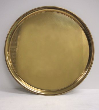 Anton (Tommi) Parzinger (American, born Germany 1903-1981). <em>Tray, Part of Coffee Set</em>, ca. 1952. Brass, other metals, 1/2 x 14 3/8 in. (1.3 x 36.5 cm). Brooklyn Museum, Gift of Ravi R. Mathura, 2015.103.2. Creative Commons-BY (Photo: Brooklyn Museum, CUR.2015.103.2.jpg)