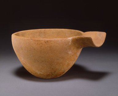  <em>Bowl with a Trough Spout</em>, early 1st millenium B.C.E. Clay, slip, height: 4 3/4 in. (12 cm). Brooklyn Museum, Gift of the Arthur M. Sackler Foundation, NYC, in memory of James F. Romano, 2015.65.21. Creative Commons-BY (Photo: Photograph courtesy of the Arthur M. Sackler Foundation, New York, CUR.2015.65.21_Sackler_Foundation_image.jpg)