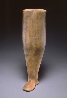 Ancient Near Eastern. <em>Foot-Shaped Vessel</em>, ca. 800-600 B.C.E. Clay, slip, 13 3/16 x length of foot 4 3/4 in. (33.5 x 12 cm). Brooklyn Museum, Gift of the Arthur M. Sackler Foundation, NYC, in memory of James F. Romano, 2015.65.31. Creative Commons-BY (Photo: Photograph courtesy of the Arthur M. Sackler Foundation, New York, CUR.2015.65.31_Sackler_Foundation_image.jpg)