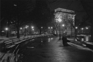 Helen K. Garber (American, born 1954). <em>Washington Square Park with Snow</em>, 2003. Selenium toned gelatin silver print, 11 × 14 in. (27.9 × 35.6 cm). Brooklyn Museum, Gift of Helen Garber, artist, 2017.40.3. © artist or artist's estate (Photo: Image courtesy of Helen K. Garber, CUR.2017.40.3_HelenKGarber_photograph.jpg)