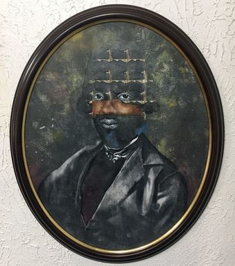 David Shrobe (American, born 1974). <em>Made of Star Stuff</em>, 2018. Oil, acrylic and ink on canvas in painted wood frame, 34 × 27 in. (86.4 × 68.6 cm). Brooklyn Museum, William K. Jacobs, Jr. Fund, 2018.30.3. © artist or artist's estate (Photo: Photo courtesy David Shrobe, CUR.2018.30.3_DavidShrobe_photograph.jpg)