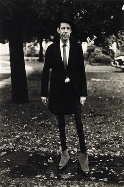 Diane Arbus (American, 1923–1971). <em>A Very Thin Man in Central Park, N.Y.C.</em>, 1961. Gelatin silver print, sheet: 14 × 11 in. (35.6 × 27.9 cm). Brooklyn Museum, Gift of Jeffrey Fraenkel and Frish Brandt, 2019.49.1 (Photo: Image courtesy of Fraenkel Gallery, CUR.2019.49.1_FraenkelGallery_photograph.jpg)