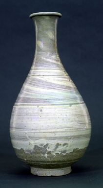  <em>Bottle</em>, ca. 15th century. Stoneware with slip underglaze, height: 11 13/16 in. (30.0 cm). Brooklyn Museum, Gift of the Carroll Family Collection, 2021.18.13 (Photo: , CUR.2021.18.13.jpg)