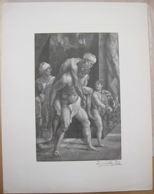 Timothy Cole (American, 1852–1931). <em>Aeneas Group</em>, 1891. Wood engraving, Sheet: 12 1/8 x 9 1/2 in. (30.8 x 24.1 cm). Brooklyn Museum, Museum Collection Fund, 21.499 (Photo: Brooklyn Museum, CUR.21.499.jpg)