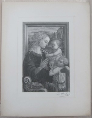 Timothy Cole (American, 1852–1931). <em>The Virgin Adoring Infant</em>, 1889. Wood engraving, Sheet: 12 1/8 x 9 1/2 in. (30.8 x 24.1 cm). Brooklyn Museum, Museum Collection Fund, 21.504 (Photo: Brooklyn Museum, CUR.21.504.jpg)