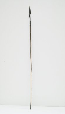 Songye. <em>Spear, Shaft</em>, late 19th or early 20th century. Iron, wood, 65 3/4 x 1 1/2 in. (167.0 x 4.0 cm). Brooklyn Museum, Museum Expedition 1922, Robert B. Woodward Memorial Fund, 22.1012. Creative Commons-BY (Photo: Brooklyn Museum, CUR.22.1012_front_PS5.jpg)