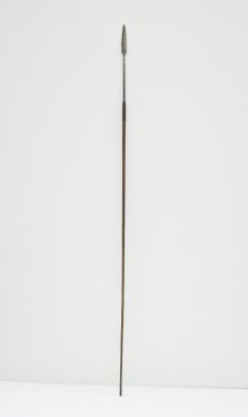  <em>Spear, Shaft</em>. Iron, wood, 64 3/16 x 7/8 in. (163 x 2.3 cm). Brooklyn Museum, Museum Expedition 1922, Robert B. Woodward Memorial Fund, 22.1016. Creative Commons-BY (Photo: Brooklyn Museum, CUR.22.1016_front_PS5.jpg)