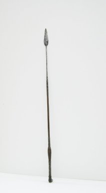  <em>Spear, Shaft</em>. Iron, wood, 60 1/4 x 1 9/16 in. (153 x 4 cm). Brooklyn Museum, Museum Expedition 1922, Robert B. Woodward Memorial Fund, 22.1018. Creative Commons-BY (Photo: Brooklyn Museum, CUR.22.1018_front_PS5.jpg)