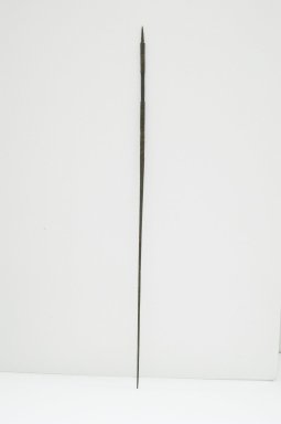  <em>Spear, Shaft</em>. Iron, wood, copper, 57 1/16 x 13/16 in. (145 x 2 cm). Brooklyn Museum, Museum Expedition 1922, Robert B. Woodward Memorial Fund, 22.1029. Creative Commons-BY (Photo: Brooklyn Museum, CUR.22.1029_front_PS5.jpg)