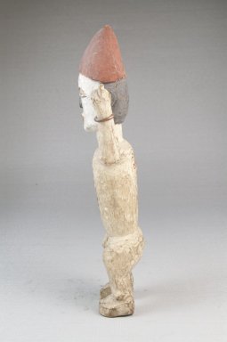 Kongo. <em>Standing Male Figure</em>, late 19th or early 20th century. Wood, pigment, metal, 8 1/2 x 2 1/2 x 1 1/2in. (21.6 x 6.4 x 3.8cm). Brooklyn Museum, Museum Expedition 1922, Robert B. Woodward Memorial Fund, 22.102. Creative Commons-BY (Photo: Brooklyn Museum, CUR.22.102_side_PS5.jpg)
