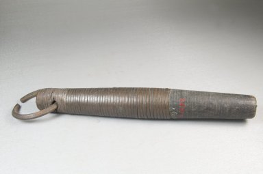  <em>Handle with Ring</em>. Wood, iron, 1 15/16 x 10 7/16 in. (5 x 26.5 cm). Brooklyn Museum, Museum Expedition 1922, Robert B. Woodward Memorial Fund, 22.1098. Creative Commons-BY (Photo: Brooklyn Museum, CUR.22.1098_side_PS5.jpg)