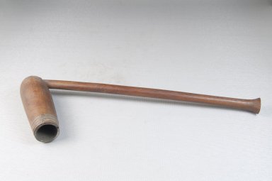  <em>Pipe</em>. Wood, inlaid with metal Brooklyn Museum, Gift of Thomas A. Eddy, 22.1220. Creative Commons-BY (Photo: Brooklyn Museum, CUR.22.1220_side_PS5.jpg)