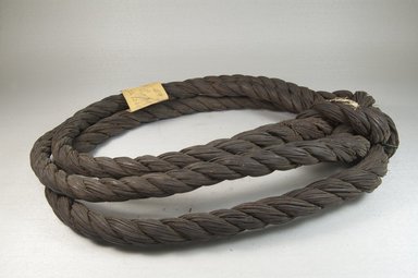  <em>Rope</em>, late 19th-early 20th century. Vegetal fiber, 15 x 11 3/4 1 1/8 in. diam. (38.1 x 29.8 x 3.2 cm). Brooklyn Museum, Museum Expedition 1922, Robert B. Woodward Memorial Fund, 22.1240. Creative Commons-BY (Photo: Brooklyn Museum, CUR.22.1240_front_PS5.jpg)