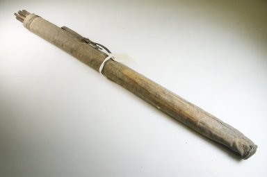  <em>Quiver of Poisoned Arrows</em>, before 1922. Wood, bark, 13/16 x 33 7/8 in. (2 x 86 cm). Brooklyn Museum, Museum Expedition 1922, Robert B. Woodward Memorial Fund, 22.1315. Creative Commons-BY (Photo: Brooklyn Museum, CUR.22.1315_front_PS5.jpg)